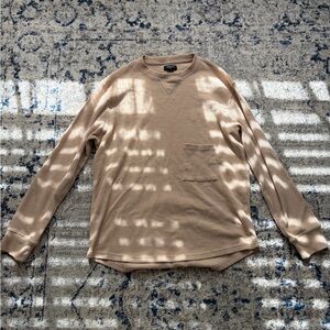 Men's Tan Waffle Shirt